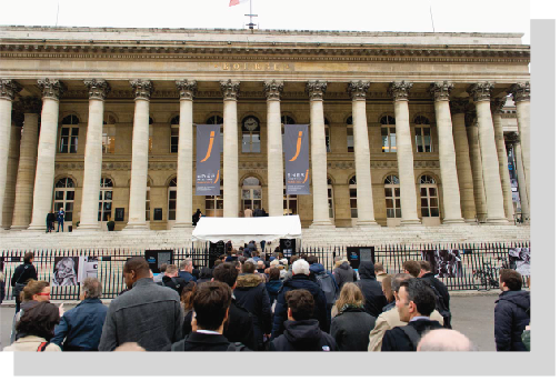 Entrée du palais Brongniart